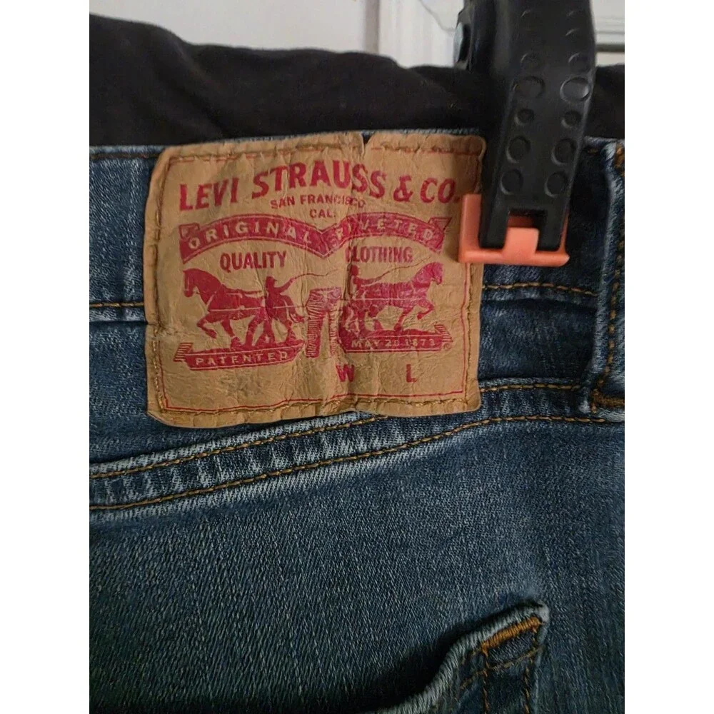 Levi's 510 Skinny Fit Men's Jeans W34 L38 Light Wash Stretch Denim